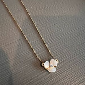 Kate Spade Gold-tone Pave & Mother of Pearl Pendant Necklace